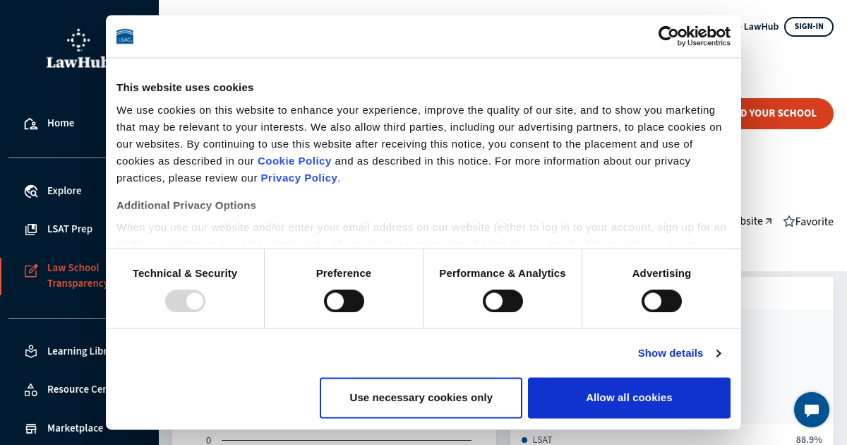 Admissions Statistics at University of Alabama Law School Transparency